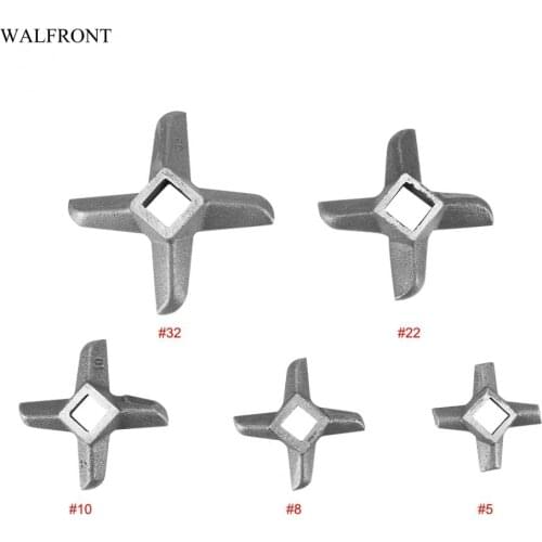 Cross-shaped Mincer Blade SS304 Meat Grinder Blade Kitchen Food Meat Grinder Blade Mincers Cutter Part