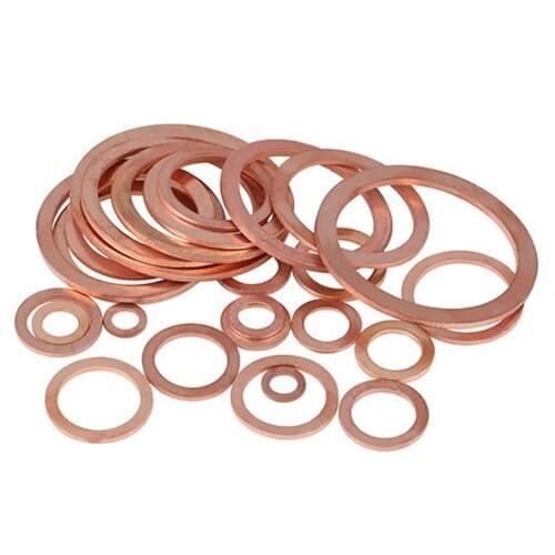 M5 M6 M8 M10 M12-M48 Copper gasket brass flat washers metal marine seal rings