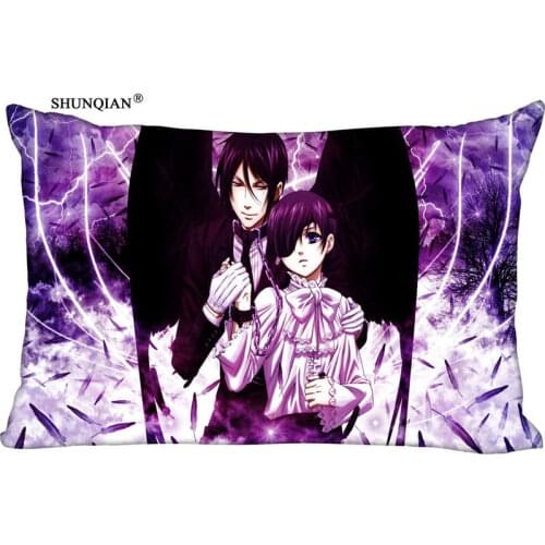Custom Ciel Phantomhive soft Pillowcase 45x35cm(One Side) Rectang Zipper Print Throw Pillowcase Cover