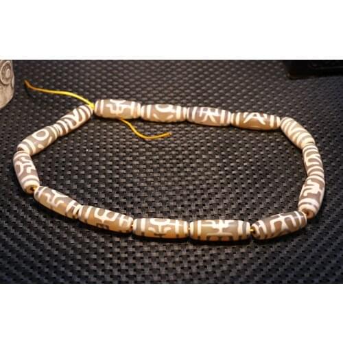 Set of 15 Magic Power Tibetan old Agate Guiren Tairen dZi Bead Pendant For DIY Timestown UPD22