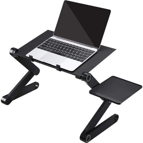 Laptop Table Stand With Adjustable Folding Ergonomic Design Stand Notebook Desk For Ultrabook, Netbook Or Tablet With Mouse Pad
