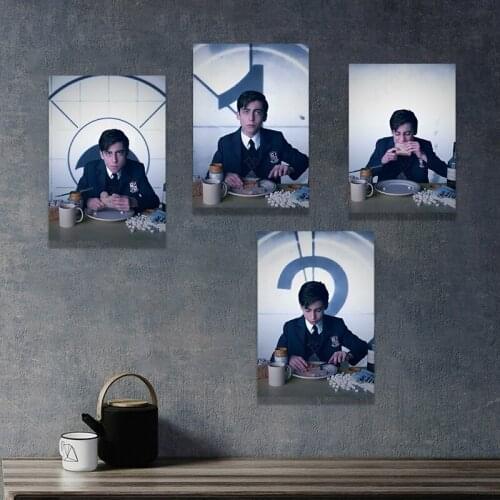 American Actor Aidan Gallagher Poster, Handsome Star Portrait Canvas Painting, Vintage Chic Fans Collection Gift