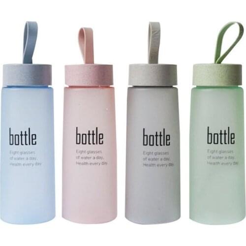 520ml Plastic Sport Water Bottle BPA Free Leak Proof Sports Travel Drinking Bottles For Water Outdoor Bicycle Scrub Bottle