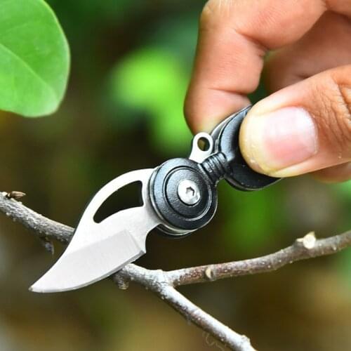 Hiking Camping Mini Folding Knife Outdoor Survival Portable Stainless Steel Knife Keychain Pocket Knife Outdoor Tool