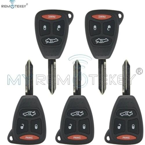 Remtekey 5pcs remote head key 4 button KOBDT04A 315mhz for dodge chrysler jeep Dakota Durango Charger 300 Aspen Grand Cherokee