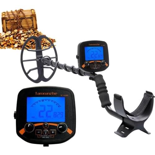 TC-600 Gold Digger Metal Detector 11 Inch Search Coil Handheld with Backlight Metal Detector Metal Detecting Tool Gold Finder