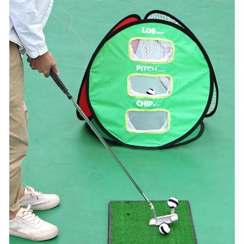 Foldable Golf Practice Cutting Net Training Aid Chipping Hitting Pitching Tool