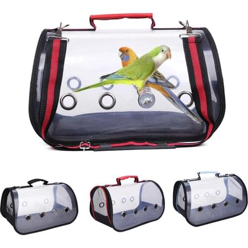 Bird Travel Carrier Outerdoor Bird Transport Cage Breathable Parrot Go Out Backpack Multi-functional Bird Carrier With Perch A A