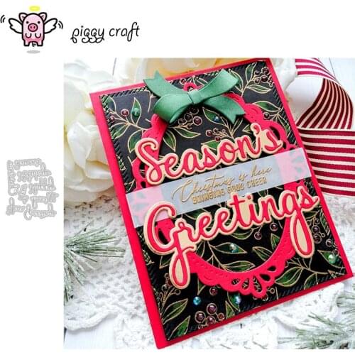 Piggy Craft metal cutting dies cut die mold Various letter decoration Scrapbook paper craft knife mould blade punch stencils die