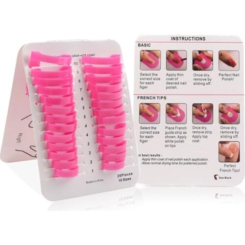 26 Pcs Nail Form Gel Model Clip Manicure Nail Art Spill-proof Finger Cover DIY Tools @ME88