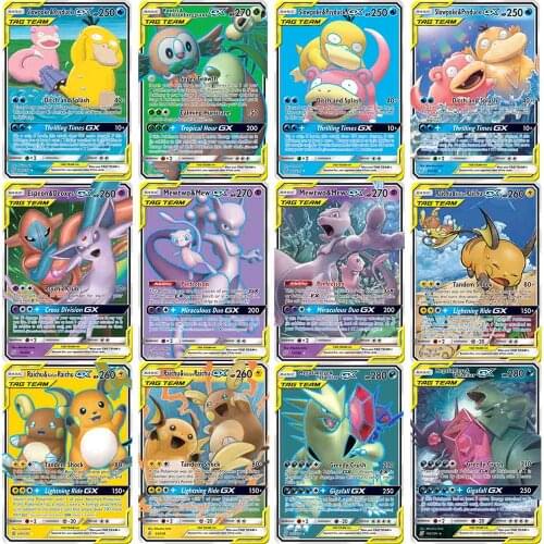 60Pcs/Box Pokemon Cards GX MEGA Booster Cool TAKARA TOMY English Trading Battle Game Shining Card Top Loaded List Gift Kids Toys