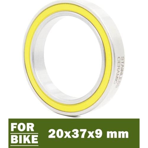 6904-2RS Stainless Bearing 20*37*9 mm ( 1 PC ) ABEC-3 6904 RS Bicycle Hub Front Rear Hubs Wheel 20 37 9 Ceramic Balls Bearings