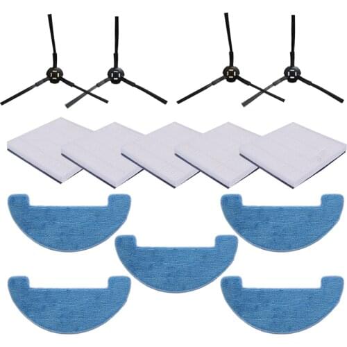 Side brush + HEPA filter + mops for ilife V8S V80 X800 robot vacuum cleaner parts replacement