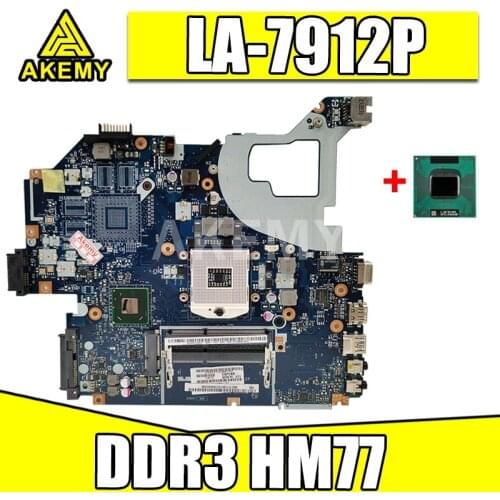 For ACER Aspire E1-571G V3-571G V3-571 NV56R Q5WVH LA-7912P Laptop motherboard Mainboard DDR3 Support i3 i5 i7 HM77 SLJ8C