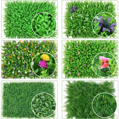40*60cm Artificial Grass Lawn Turf Simulation Plants Landscaping Wall Decor Grass Lawns Plants Wall Fake Panel Backdrop Decor