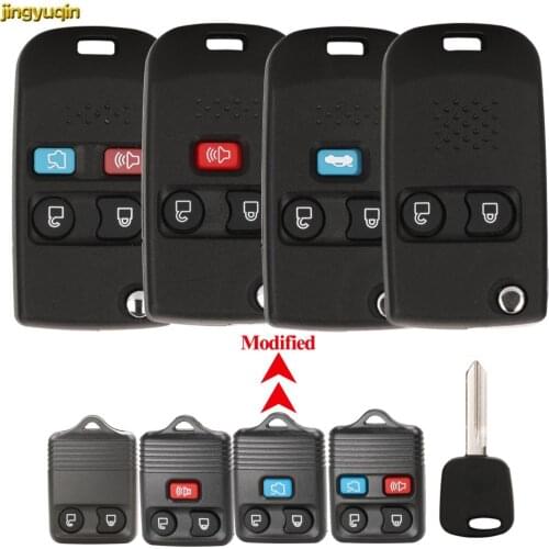 Jingyuqin 10X Modified Remote Car Key Fob Shell For Ford Mustang Focus Lincoln LS Town Car Mercury Grand Marquis Sable 2/3/4 BTN