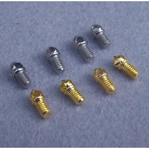 M3 M4 quartz lamp screw hole head line through candle Led light arm crystal chandeliers fastener gold and siliver color ball