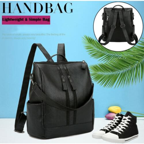 Fashion Women Girl Leather Backpack Work Casual School Bag Travel Bag Satchel