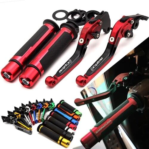 Motorcycle Adjustable Folding Brake Clutch Levers Handlebar Hand Grips For SYM CRUISYM 300 cruisym300 2017-2018