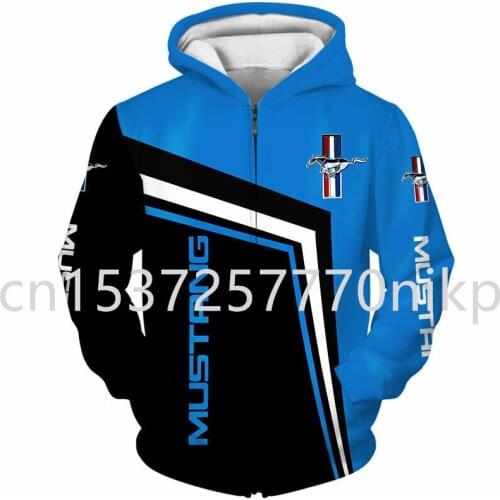 2021 New Mustang Brand Mens Hoodie Hip Hop Mens Clothes Streetwear 3D Anime Oversized Hoodie High Quality Harajuku Sweatshirt