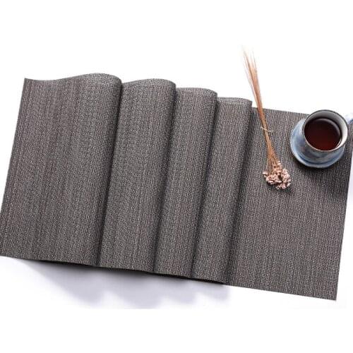 The new 225X30cmPVC woven table runner modern minimalist home table tablecloth placemats for table coasters