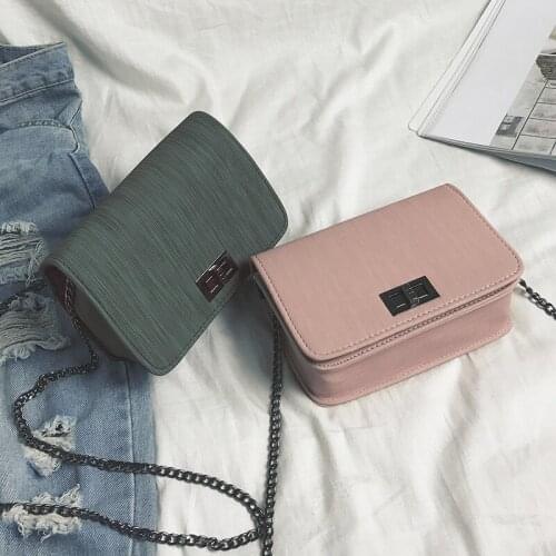 New Arrival Simple Flap Shoulder Bags for Girls Purse Clutch Retro PU Leather Women Handbag Lady Lock Crossbody Messenger Bag