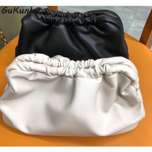 New Fashion Bags for Women 2021 Cloud Bag Soft PU Leather Lady Dumpling Bag Handbag Day Clutches Bags Pouch Bag Girls