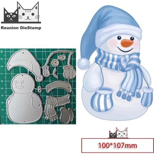 New Dies For 2020 new Christmas snowman Metal Cutting Dies Embossing Scrapbooking Stencil Craft Cut Dies For DIY Card Handmade