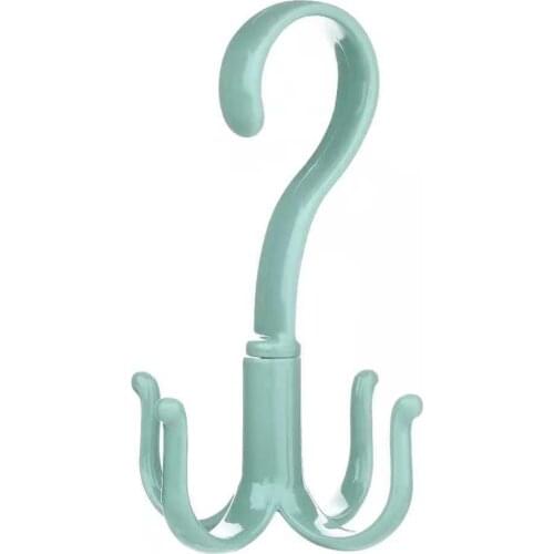 New Belt Hanger Scarf Tie Rack Holder Hook for Closet Organizer 360 Degree Rotating Swivel Hook for Clothes SCI88