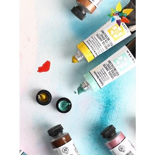 Original Daniel Smith 640series Pearlcolor1 18-32 Meticulous watercolor Artist level watercolor single 15ml tubular Art supplies