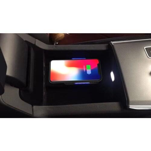 Qi Car wireless charger for Audi A6 2019-2020 For iPhone Xs Max X XR Samsung S10 S9 Infrared Fast Phone Holder