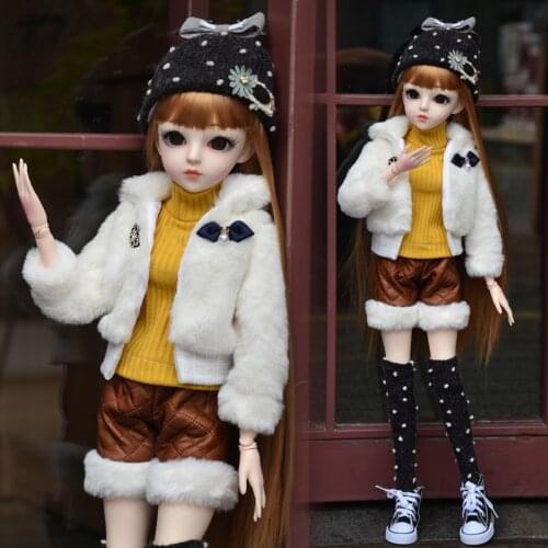 60CM BJD SD Doll 1/3 Girls Fashion Toys With Full Sets Handmade 18 Ball Jointed Dolls Children Dress Up Toy Gifts For Kids