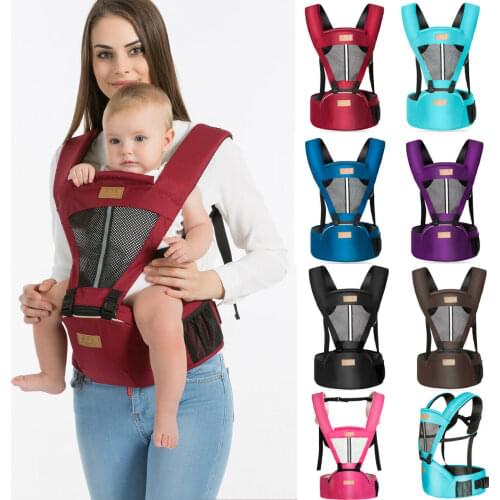 0-36 Months Baby Carrier Kangaroo Toddler Sling Wrap Portable Infant Hipseat Soft Breathable Adjustable Hip Seat Baby Wrap Sling