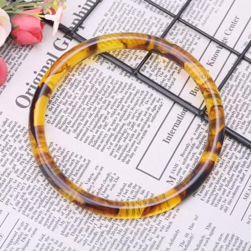 Tote Bag Round Resin Handle DIY Purse Handcraft Supplies Replacement Bags Making LX9F