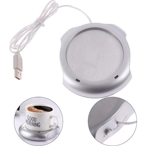 Fashionable USB Insulation Coaster Heater Heat Insulation Electric Multifunctional Coffee Cup Mug Mat Pad Home Office Accessory