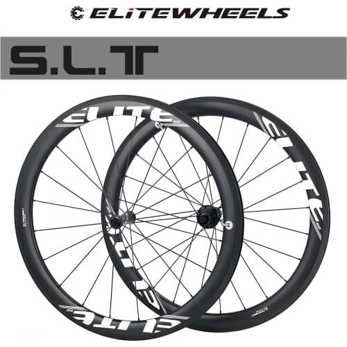 ELITEWHEELS SLT Carbon Road Wheels Collocation A1 Brake Surface RA10 Ceramic Bearing Hub Pillar 1423 Tubular Clincher Tubeless