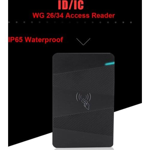 Waterproof 125khz 13.56Mhz Access control machine Wiegand 26 34 Card Reader Security RFID EM MF ID IC Card Access Controler