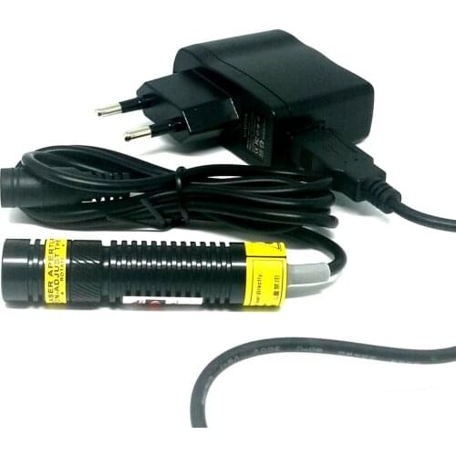 High Power 405nm 20mW Purple/ Violet Blue Laser Line Module w 5V Power Adapter