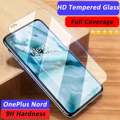 For OnePlus Nord Full Coverage Tempered Glass For One Plus Nord 1+Nord Screen Protector 9H Explosion Proof Front Protective Film