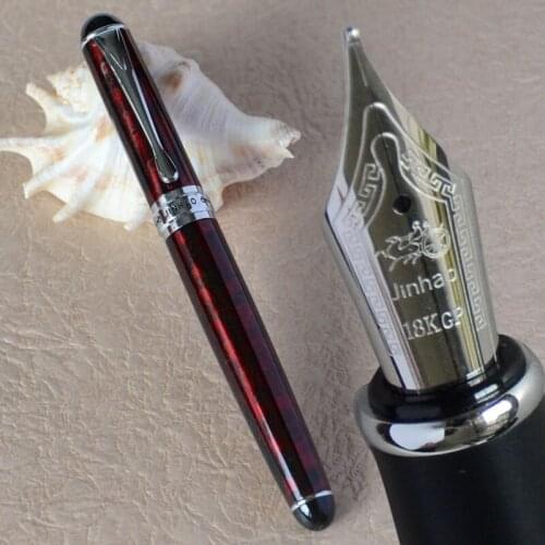 FOUNTAIN PEN JINHAO X750 WINE / SILVER 18KGP 0.7mm BROAD NIB LUXURY OFFICE PURPLE BLUE BLACK 15 COLORS SELECTIVE JINHAO 750