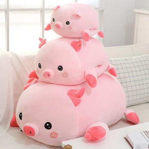 1pc 40-60cm Kawaii pig and panda Plush Pillow Warming Sleeve Hand Warmer Doll Cute Soft Pillow blanket Cushion Room decoration