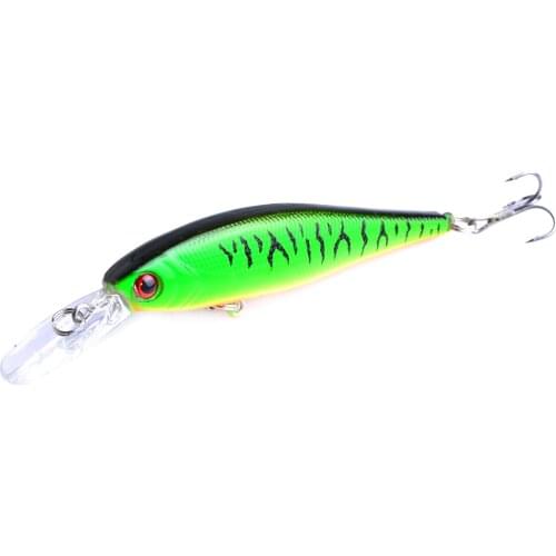 1PCS Minnow Fishing Lure isca artificial 10cm 9.4g 3D Eyes Long Lip Fish Bait Crankbait Plastic Pesca Carp Fishing ZH019
