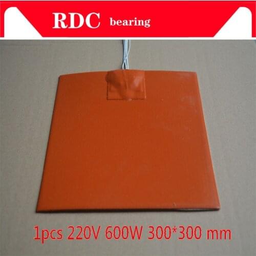 1PCS Silicone heating pad heater 220V 600W 300mmx300mm for 3d printer heat bed