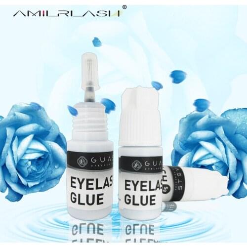 5ml Eyelash Glue Fast Drying Eyelashes Extension Glue Strong Black Adhesive Lashes Glue No Irritant Retention Long Last