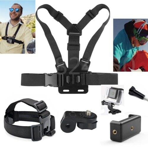 Outdoor Sport Accessories Action Cam Chest Strap & Head Strap for Action Sony X1000 X3000 AS300 AS50 AS30 AS20 AS15 AS10 AS100
