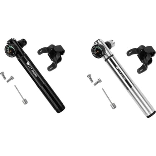 Aluminum High Pressure Bicycle Pump Bidirectional Inflatable Portable Mini Pumps