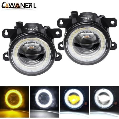 Car Fog Light Assembly LED Lens Angel Eye Daytime Running Lamp DRL For Honda City Accord CR-V CR-Z Fit Pilot Crosstour Insight