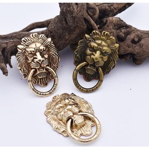 Lion Mobile Phone Ring Bracket Full Metal Plating Retro Wind 360 Degree Rotating Mobile Phone Shell Universal Ring Phone Holders