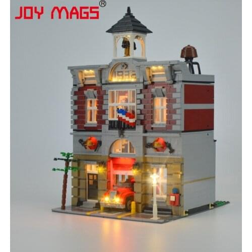 JOY MAGS Led Light Kit For 10197 Creator Fire Brigade Compatible With 15004/84004 , NO Building Block Model