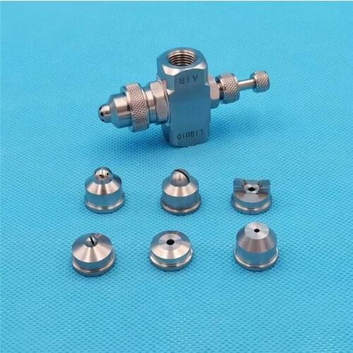 Micron droplets fog spray full cone/flat fan air water atomizing nozzle,1/4"Air Water Atomizing Atomizer Nozzle,nebulizer nozzle